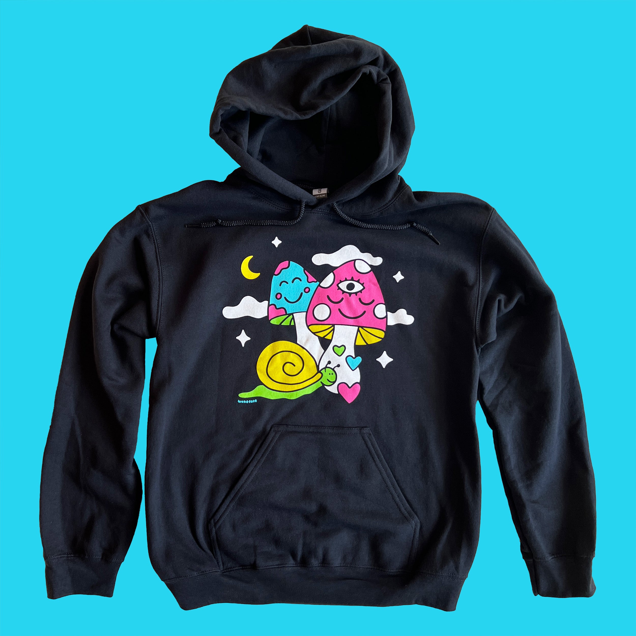 Cosmic Mushrooms Pullover Hoodie