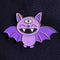 Pin esmaltado de murciélago