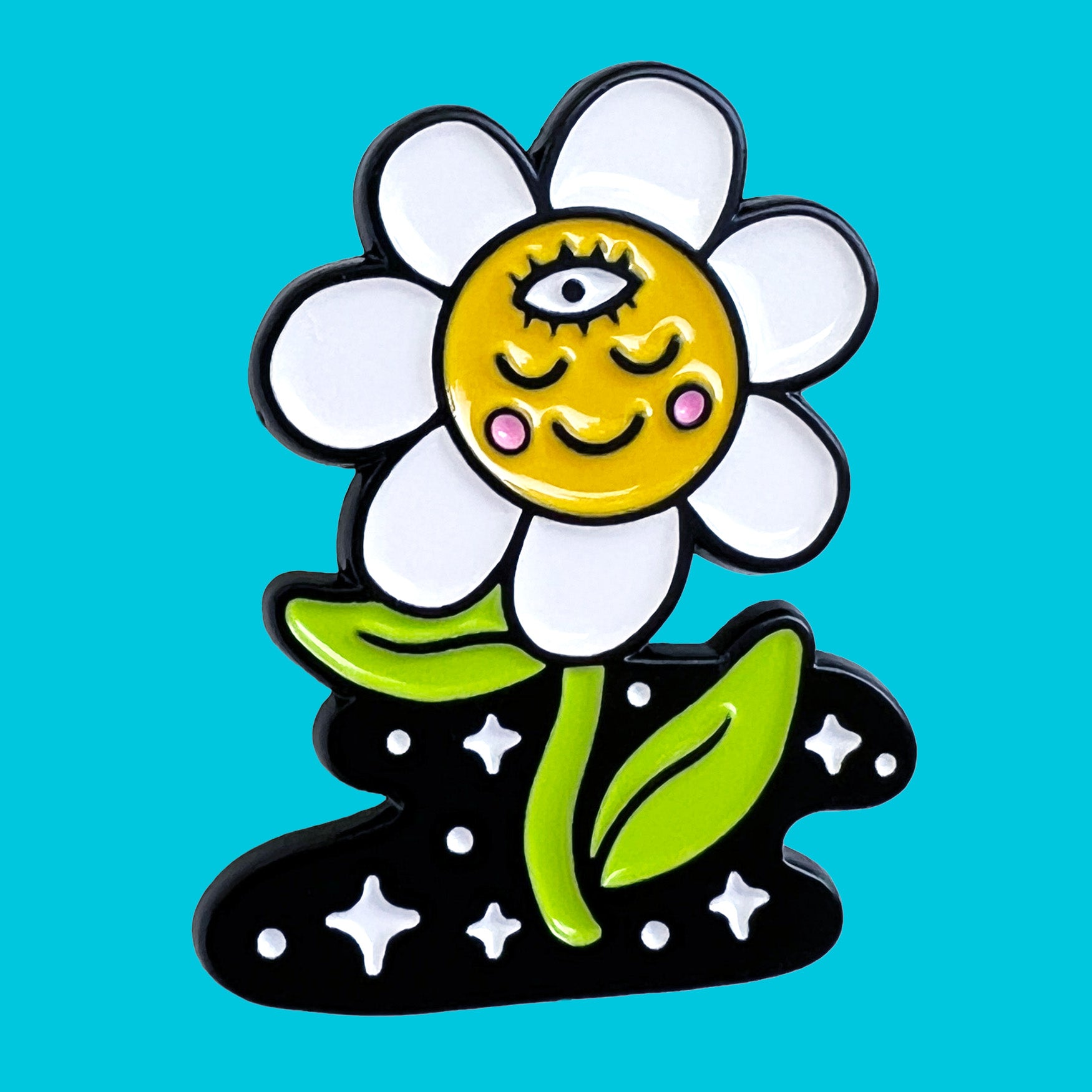 Pin esmaltado de Margarita Cósmica