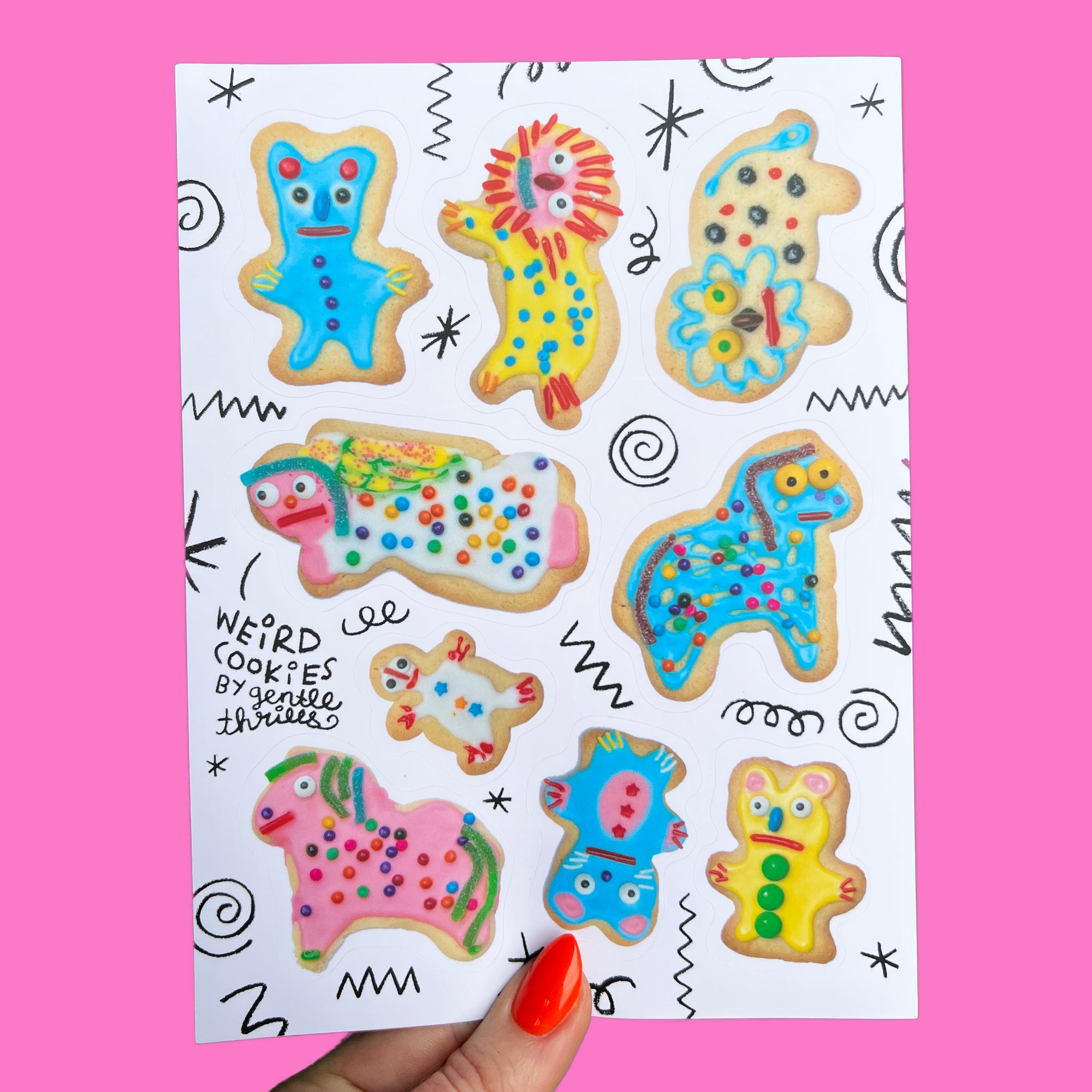 Weird Cookies Sticker Sheet