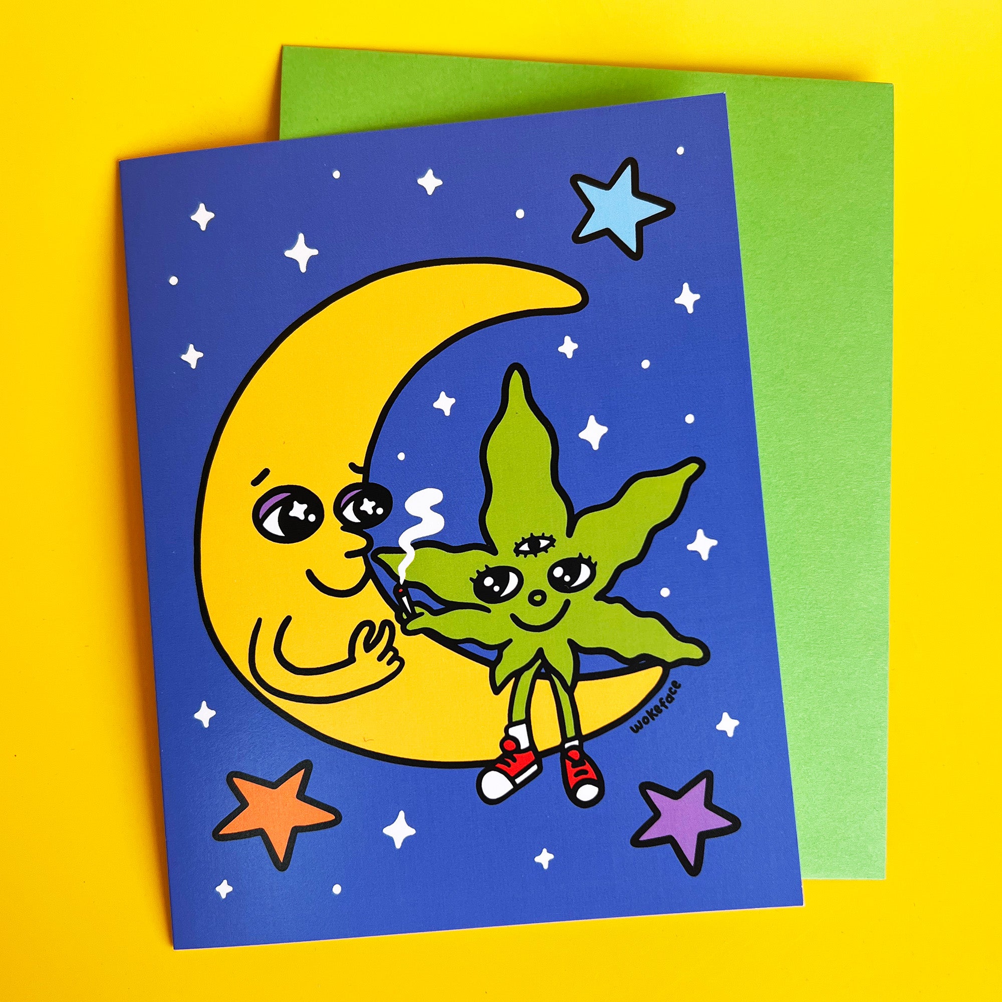 Toke Moon Greeting Card
