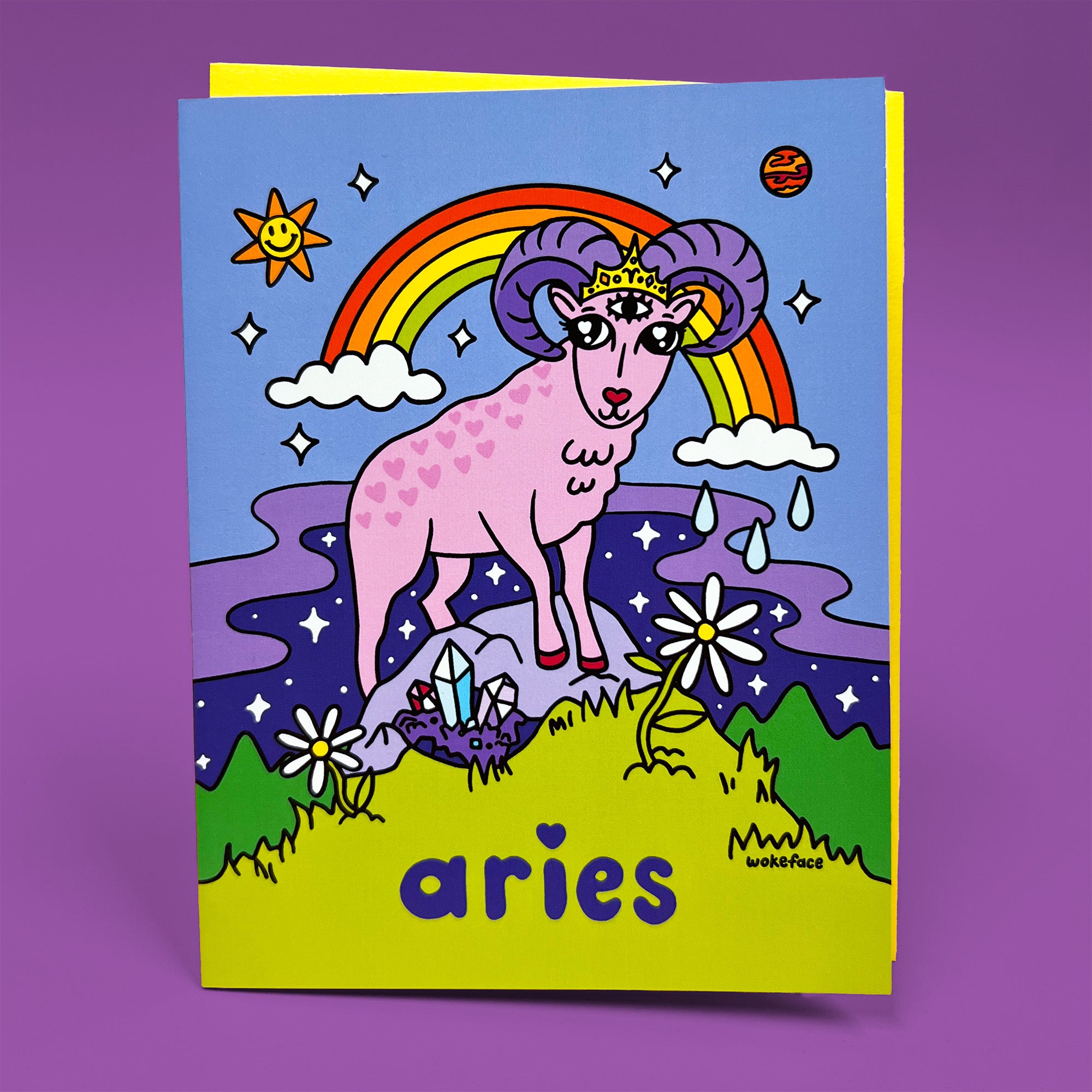 Tarjeta de felicitación de Aries