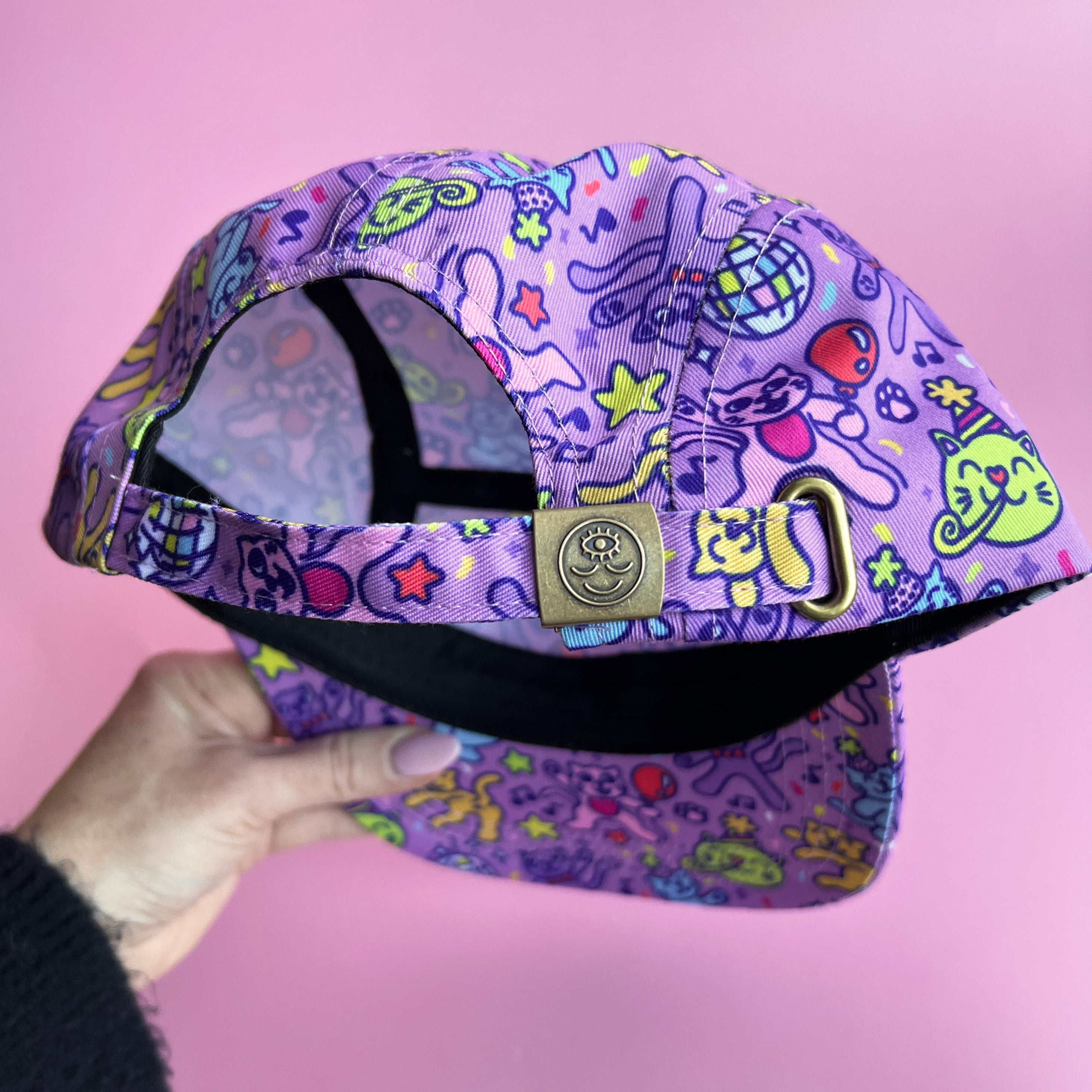 Disco Cats Pawty Pattern Hat