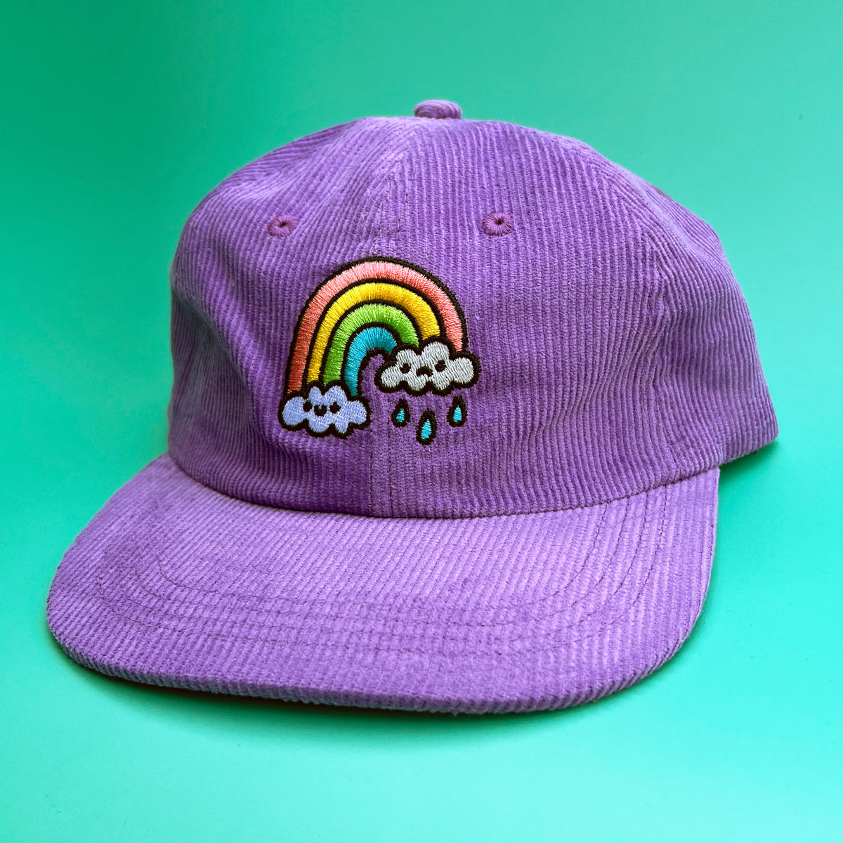 Rainbow Clouds Corduroy Hat — alternate view 5