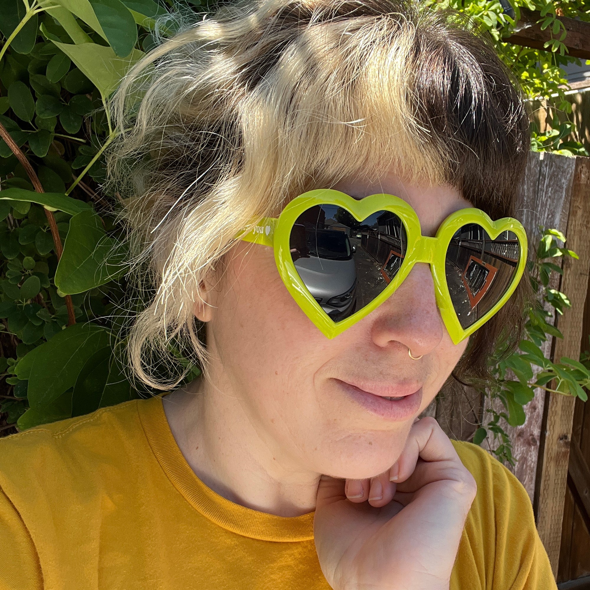 Gafas de sol de corazón