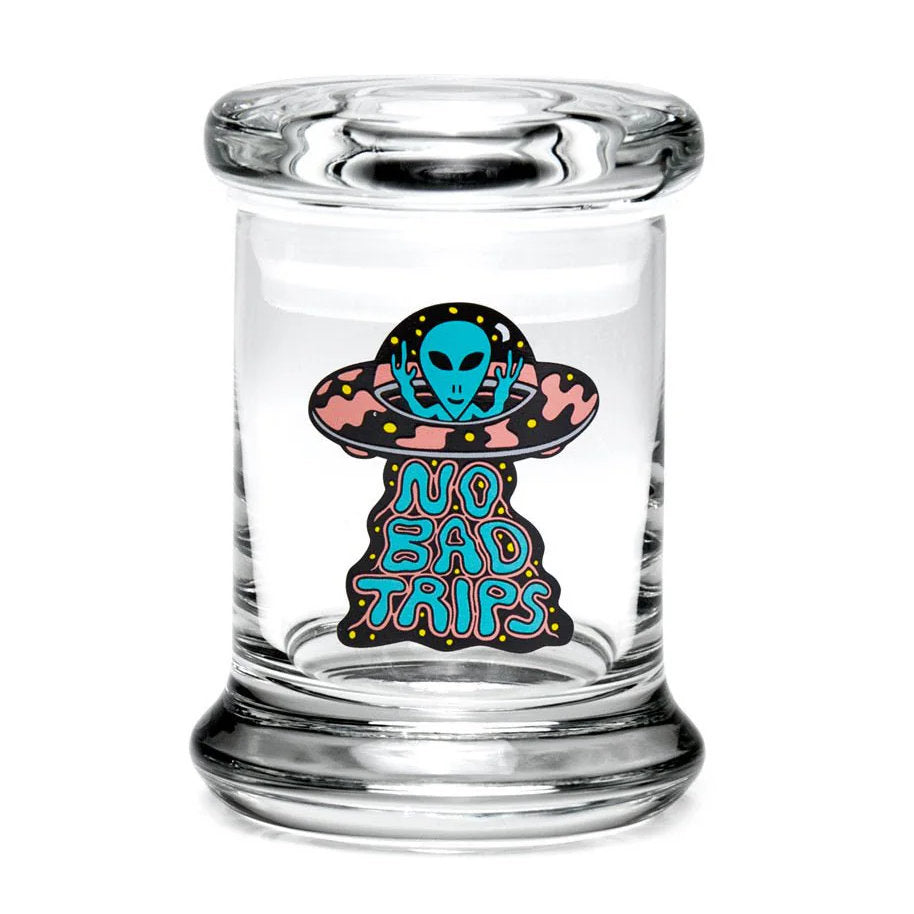 No Bad Trips Pop-Top Stash Jar