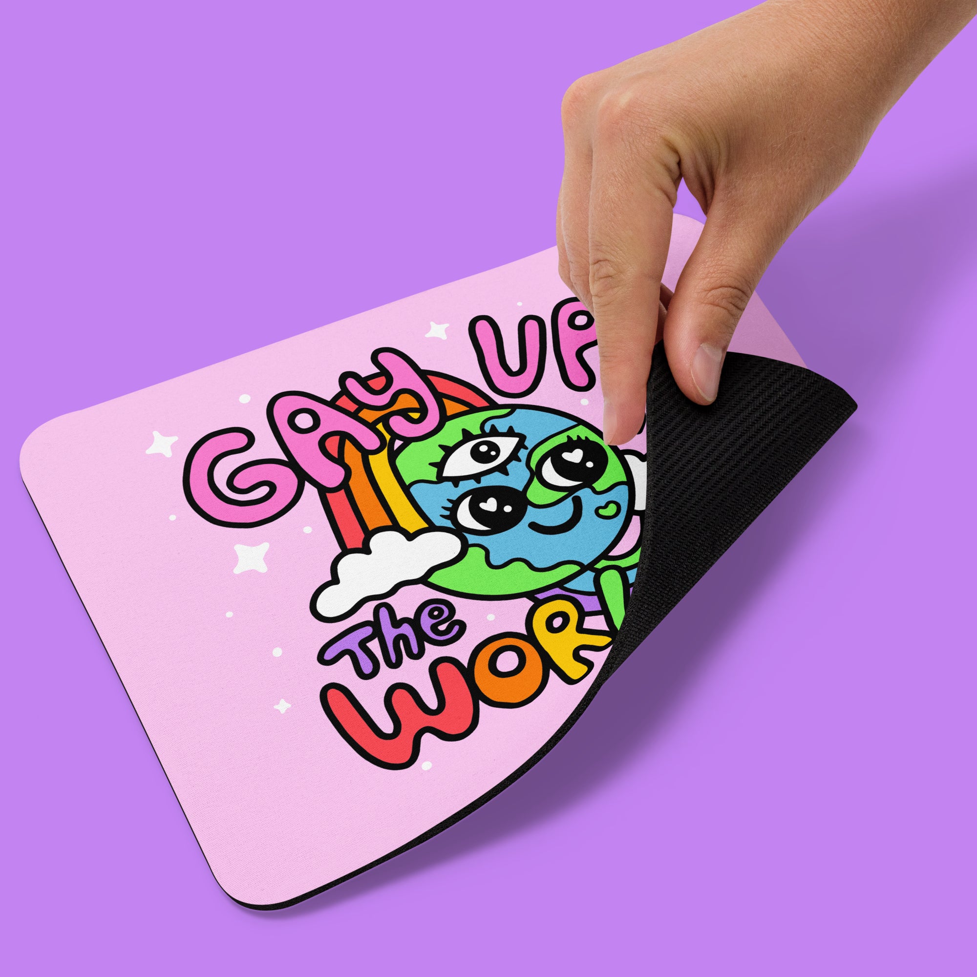 Gay Up the World Mouse Pad