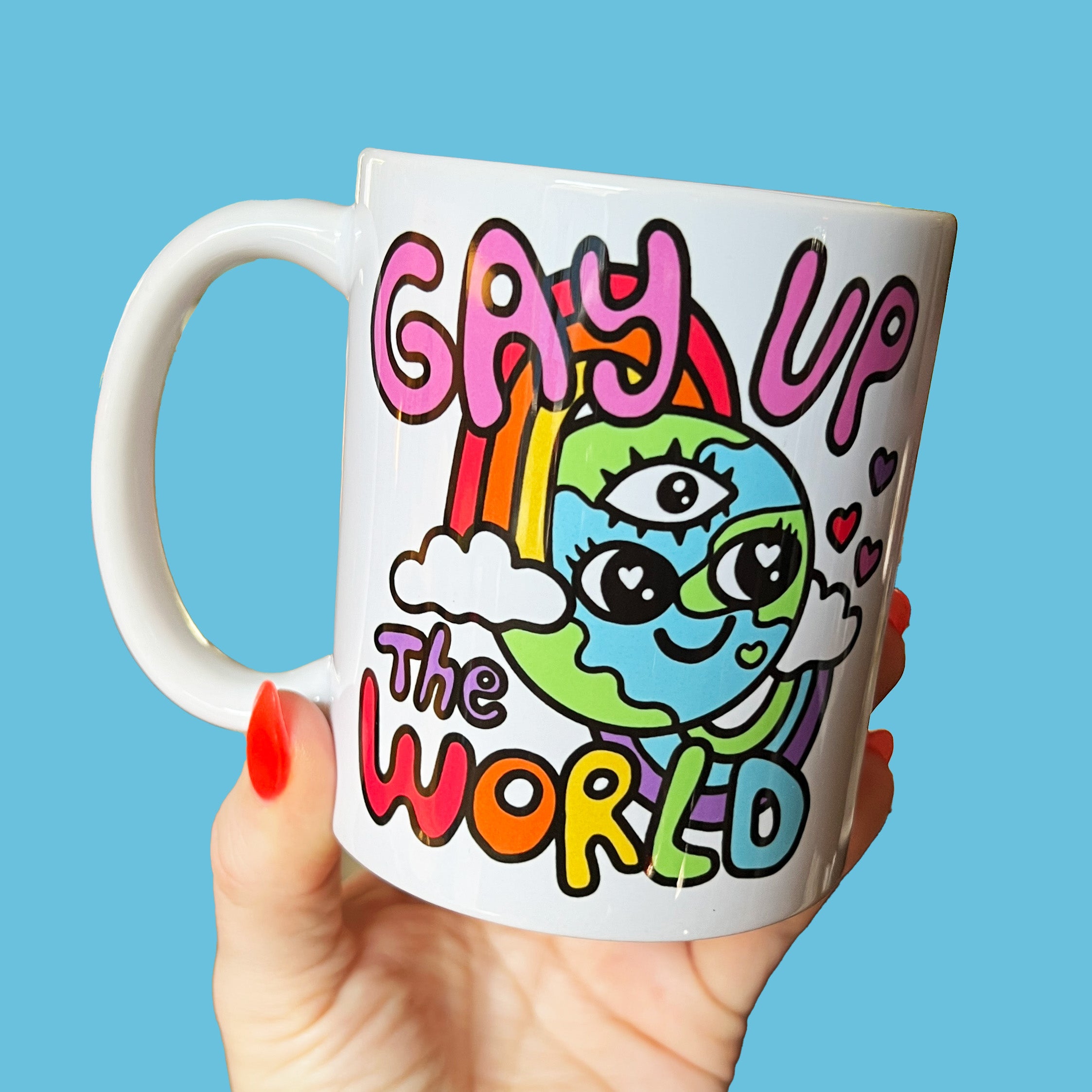 Gay Up the World Mug