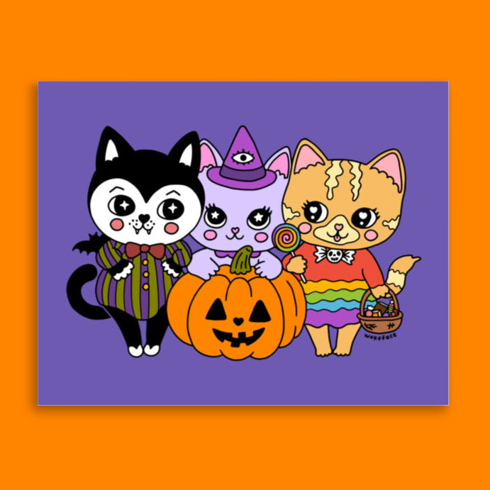 Halloween Cats Print