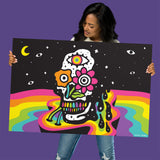 Rainbow Skull Poster