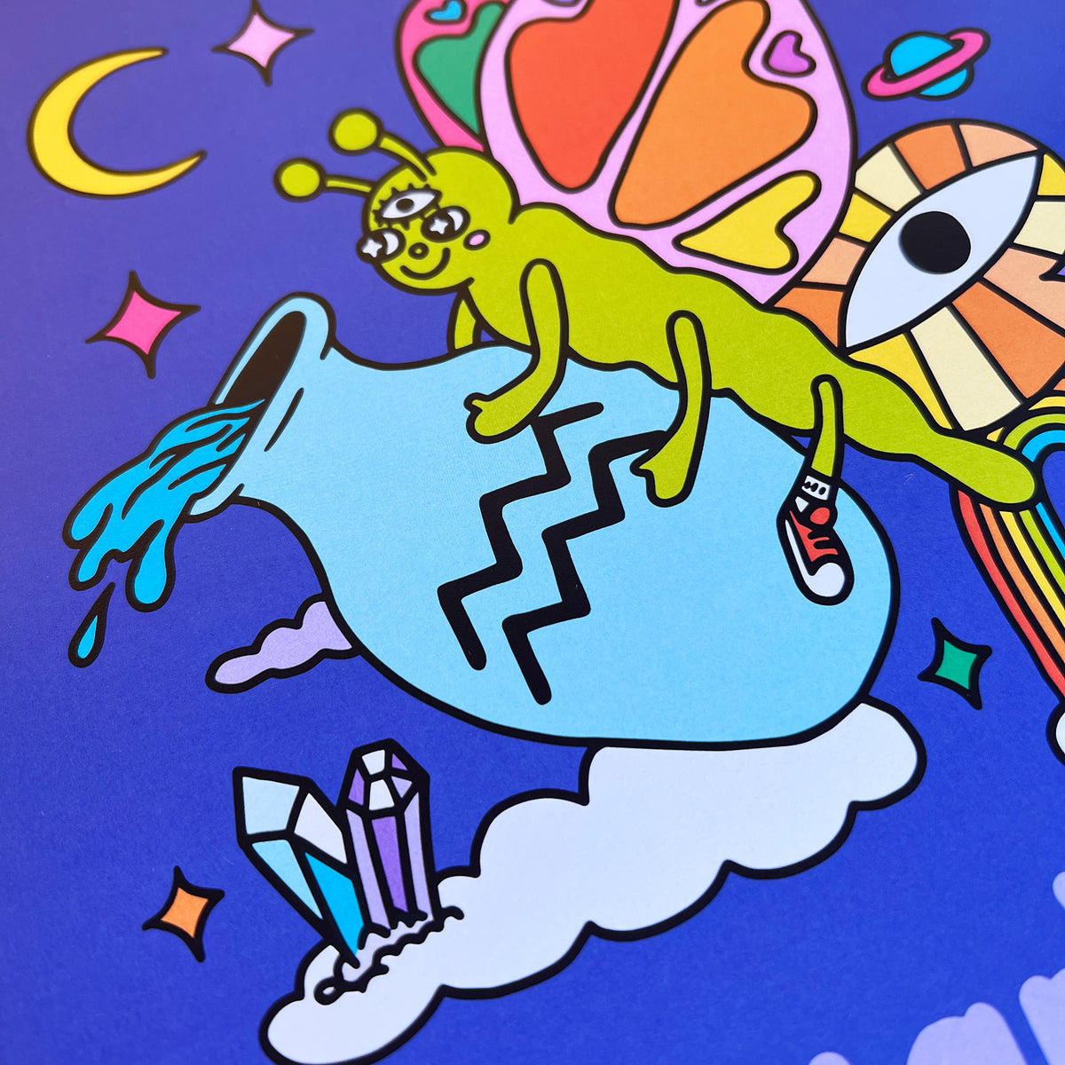 Zodiac Aquarius Print – Wokeface