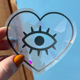 Creador de arcoíris con ojos de corazón
