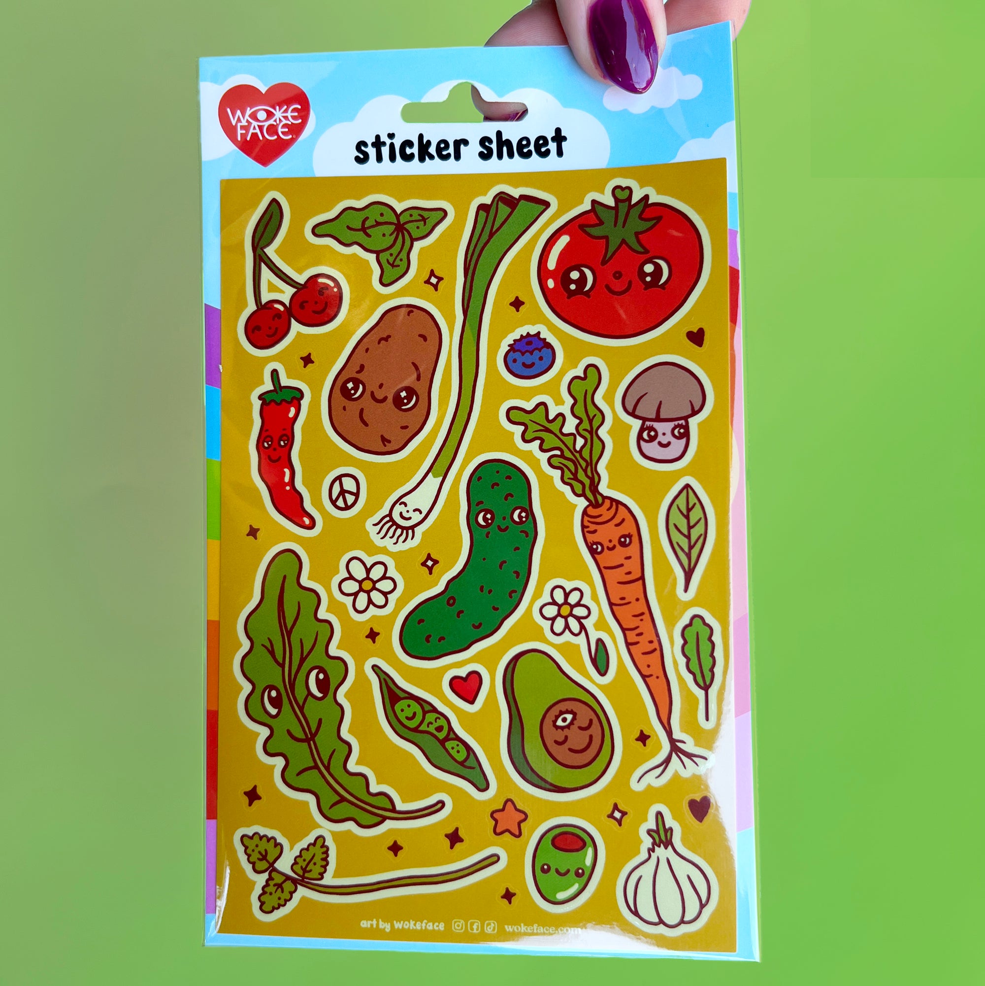 Vegetables Sticker Sheet