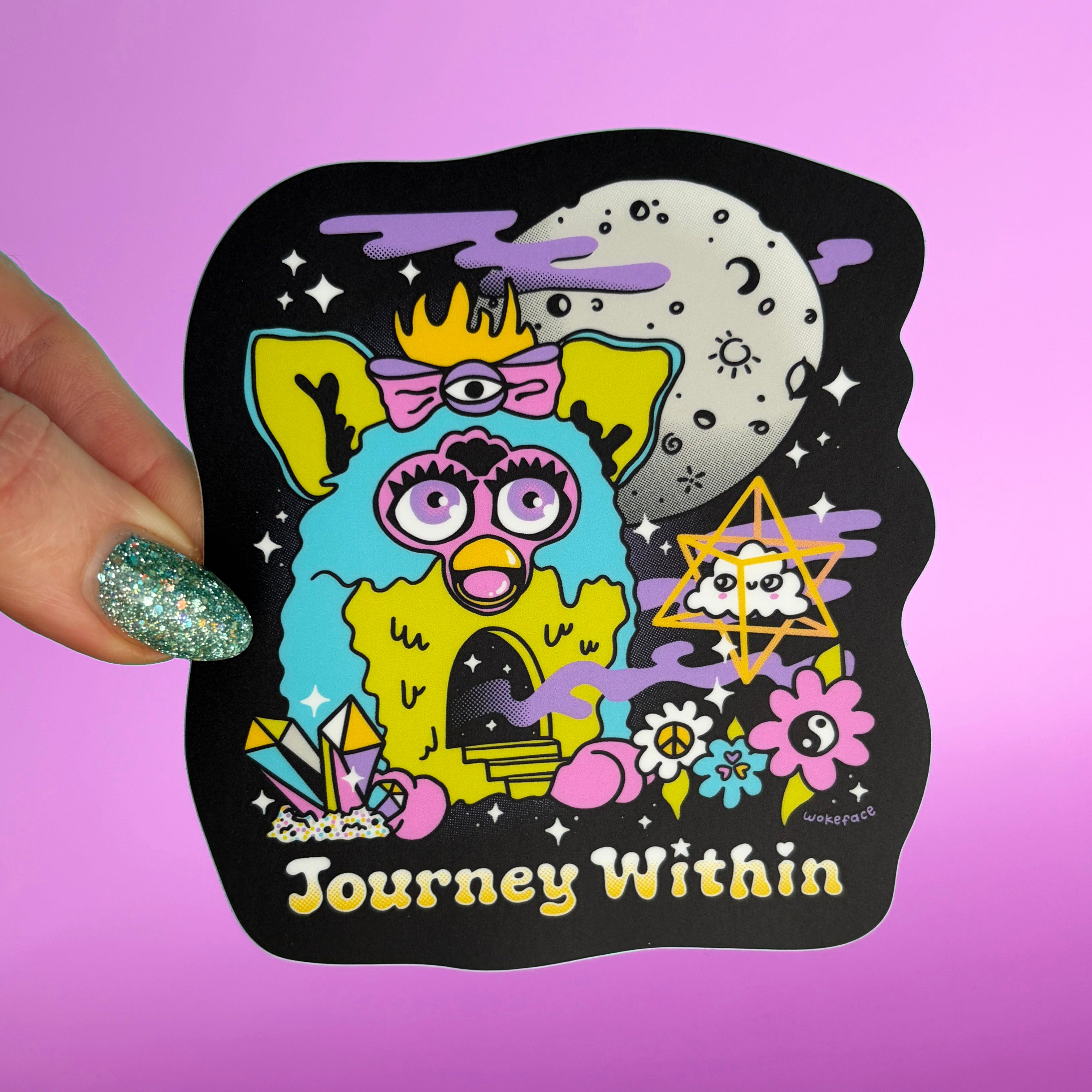 Pegatina Furby "Un Viaje Interior"