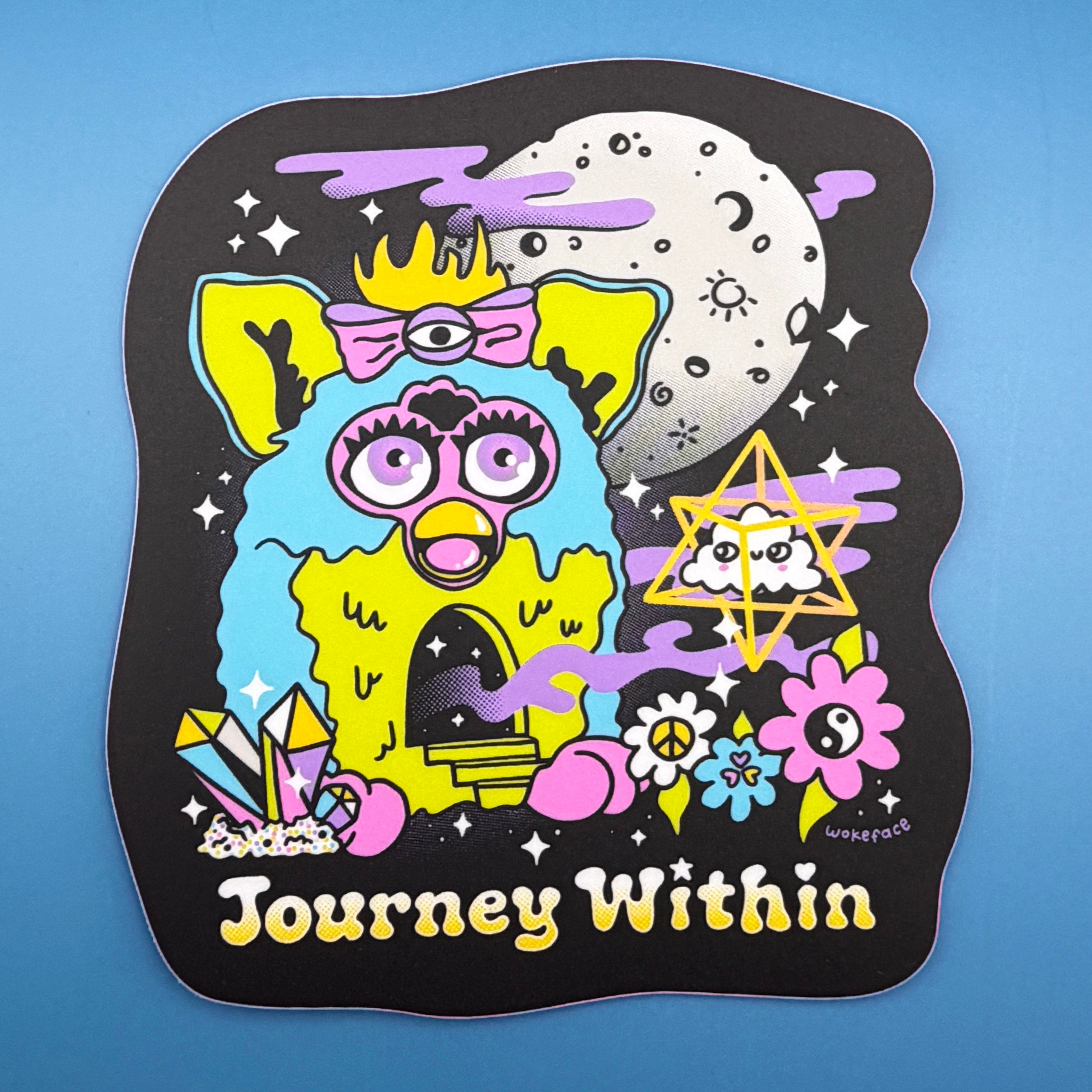 Pegatina Furby "Un Viaje Interior"