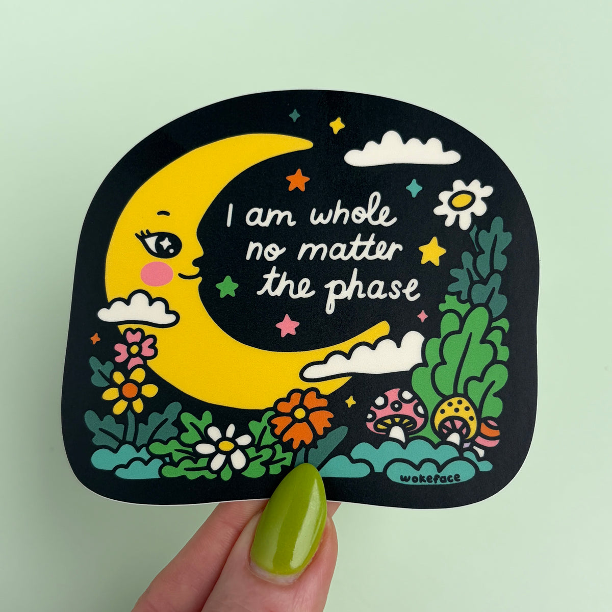 Moon Whole No Matter Phase Sticker — alternate view 2