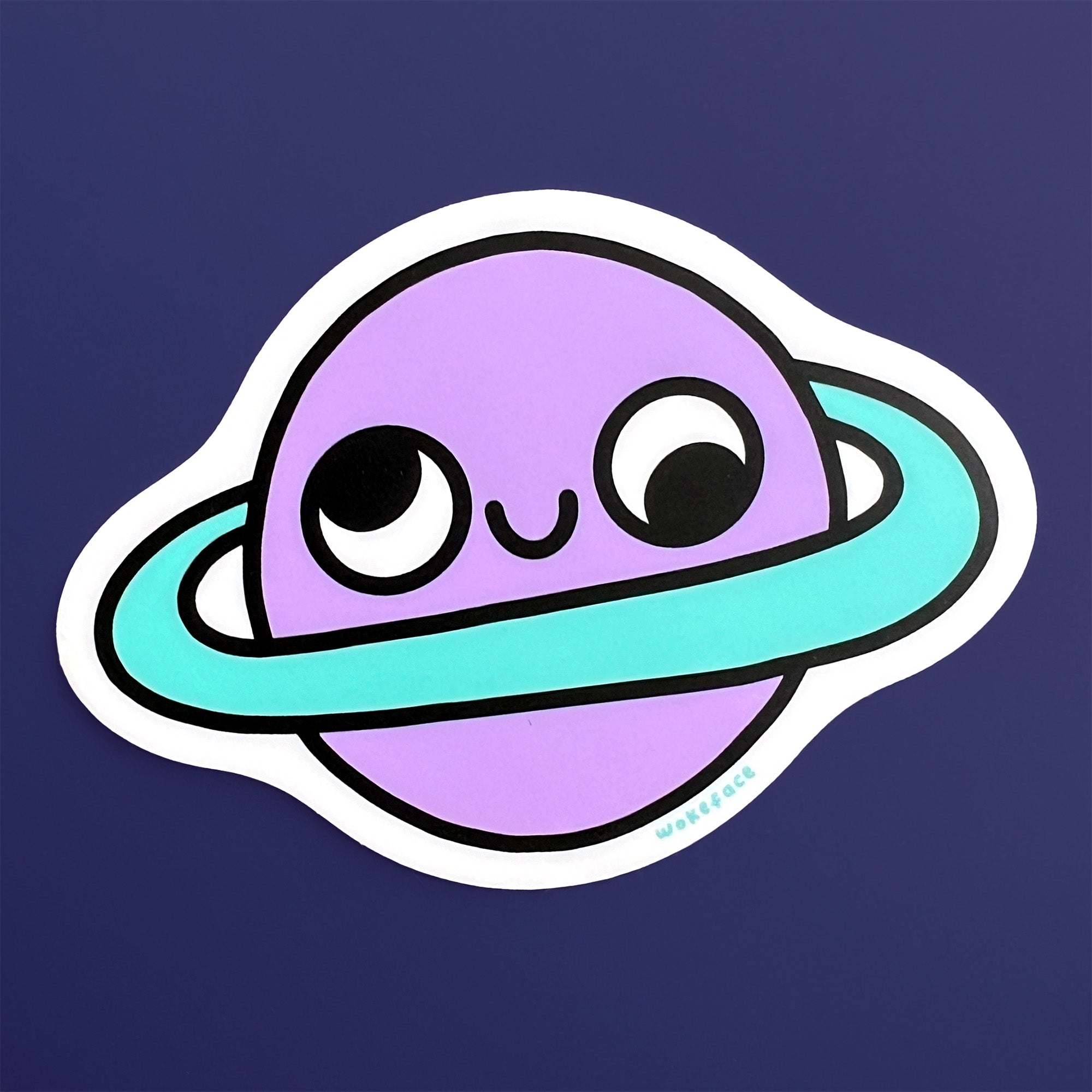 Pegatina de planeta retrógrado