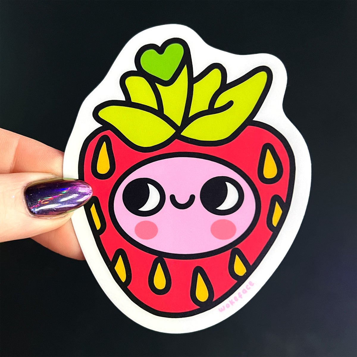 Strawbebby Sticker – Wokeface