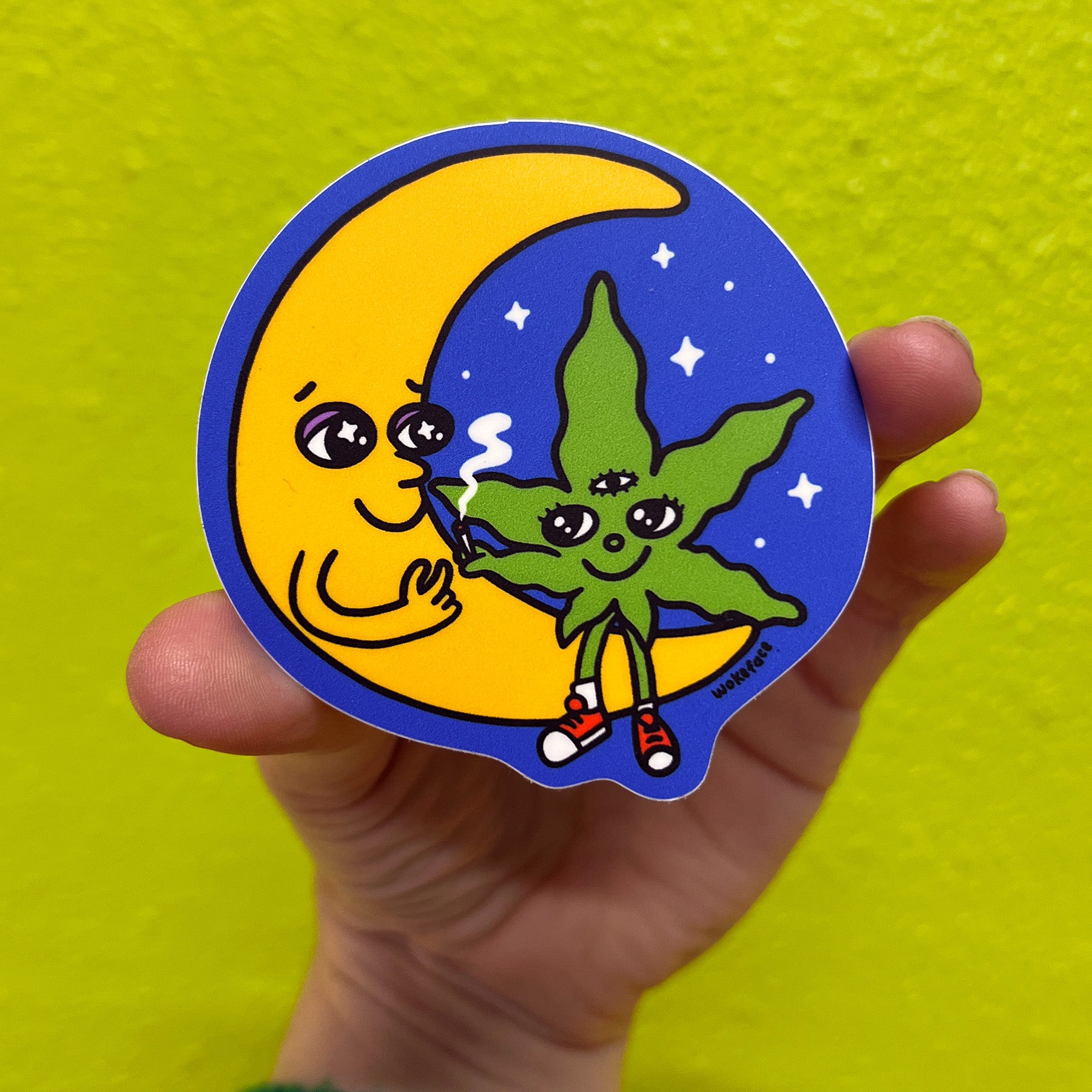 Toke Moon Sticker