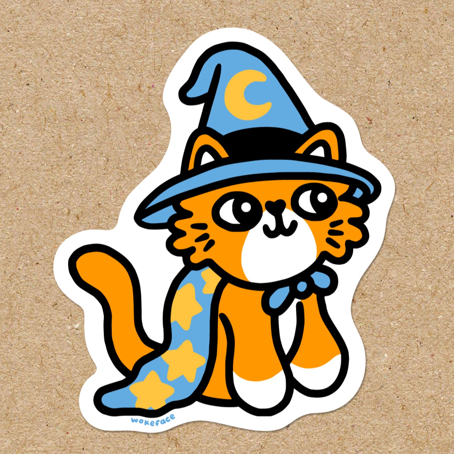 Pegatina de gato mago
