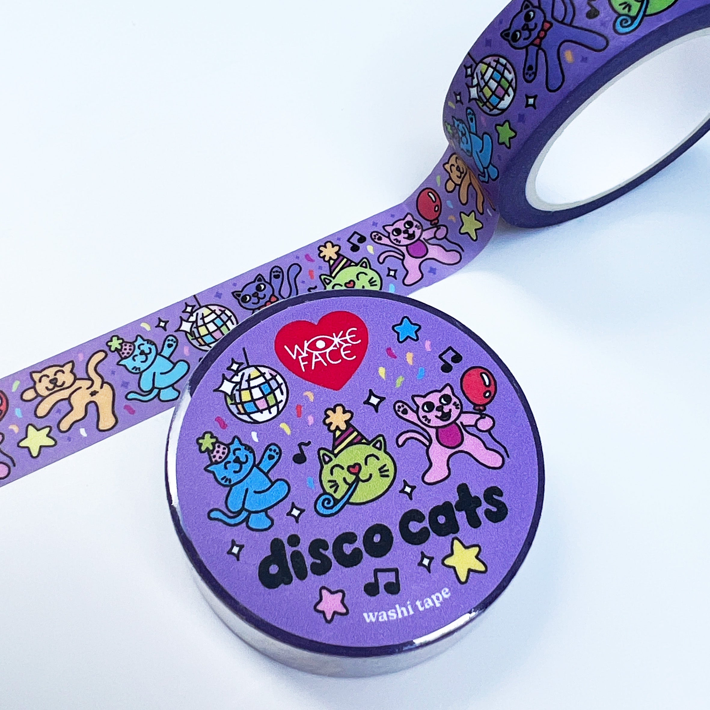 Disco Cats Pawty Washi Tape