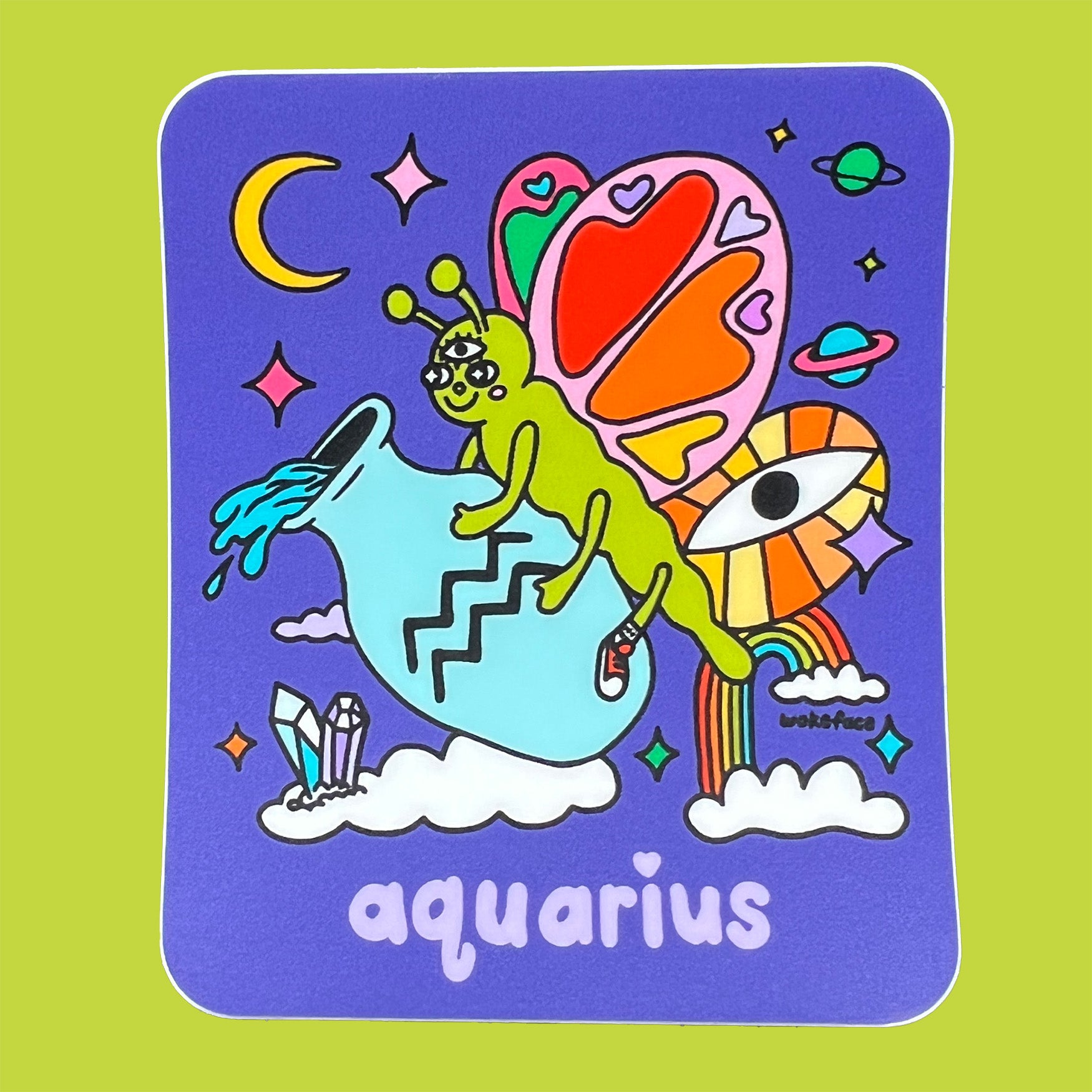 Pegatina del Zodiaco Acuario