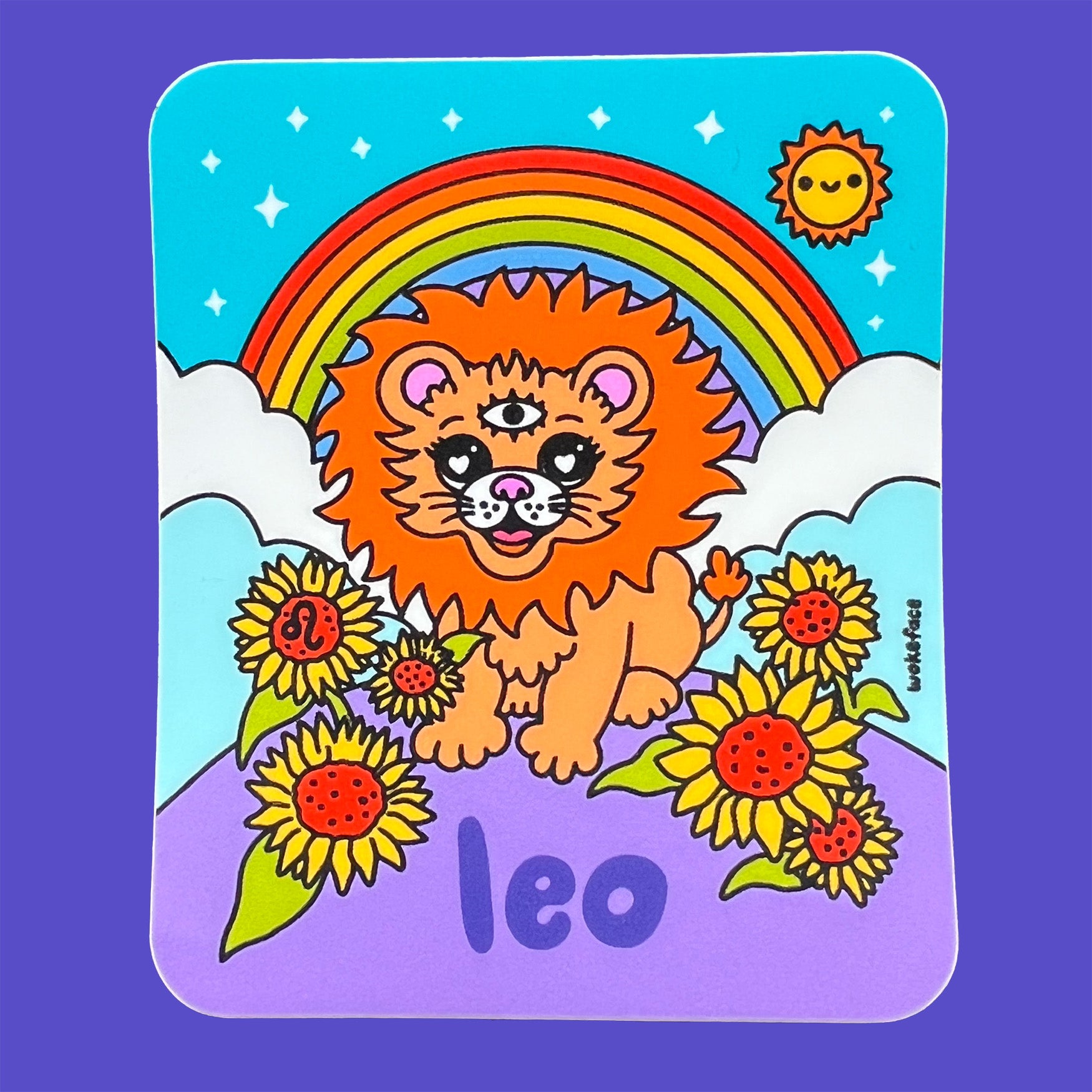 Pegatina del Zodíaco Leo