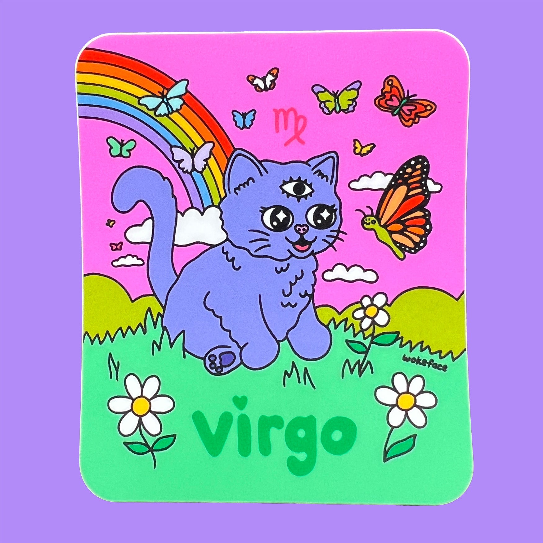 Pegatina del zodiaco de Virgo