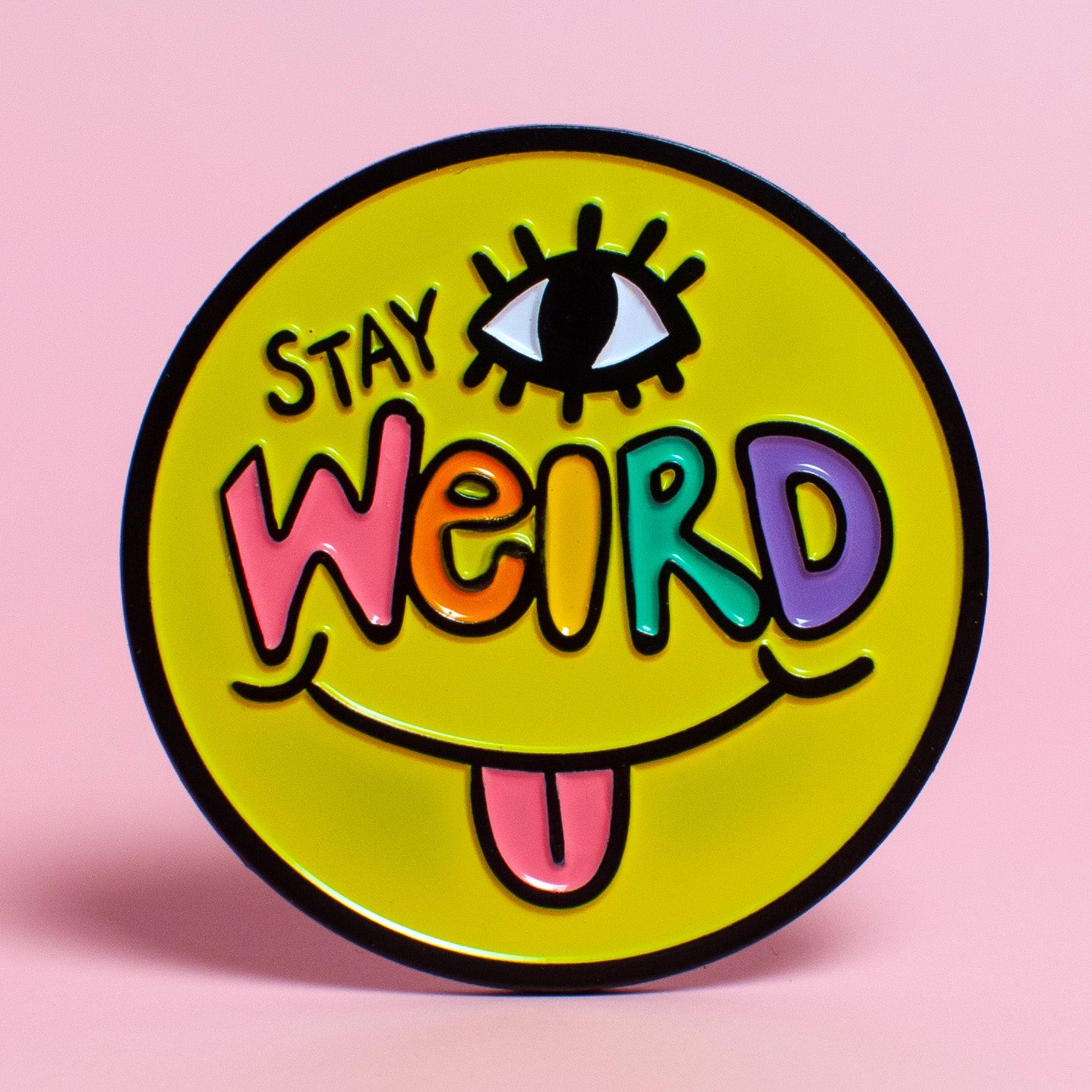 Pin Esmaltado "Stay Weird"
