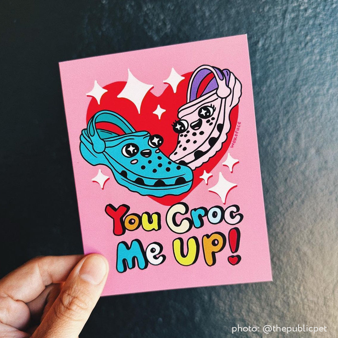 ¡Me haces reír a cocodriladas! Tarjeta de felicitación
