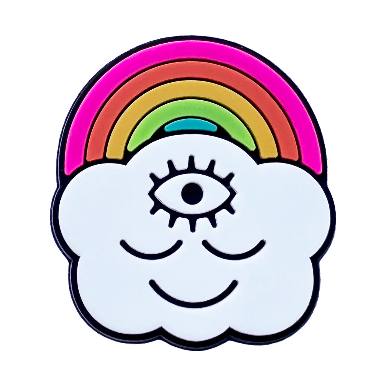 Rainbow Cloud Shoe Charm