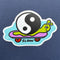 Pegatina de patineta caracol lento