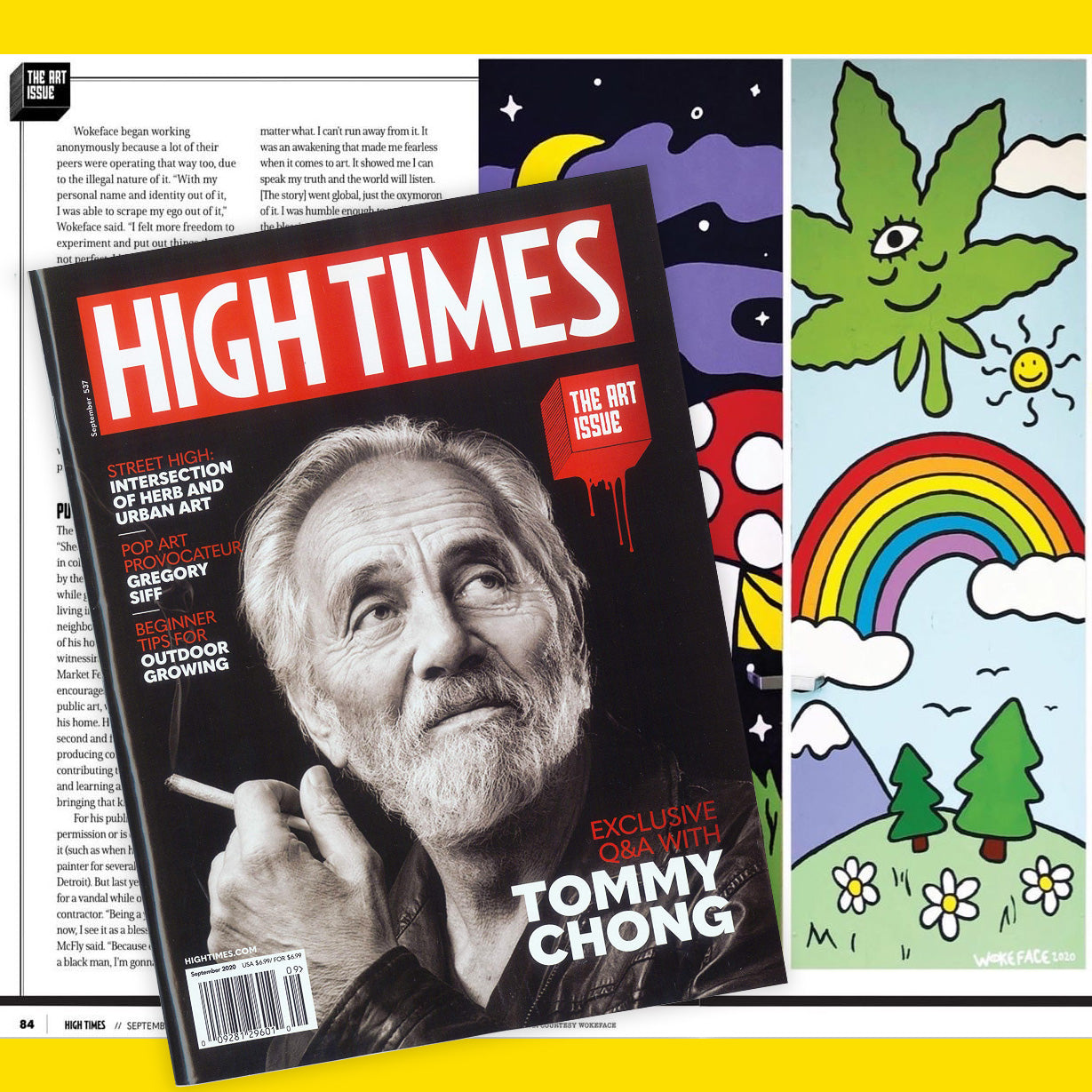 Wokeface Featured in High Times Magazine