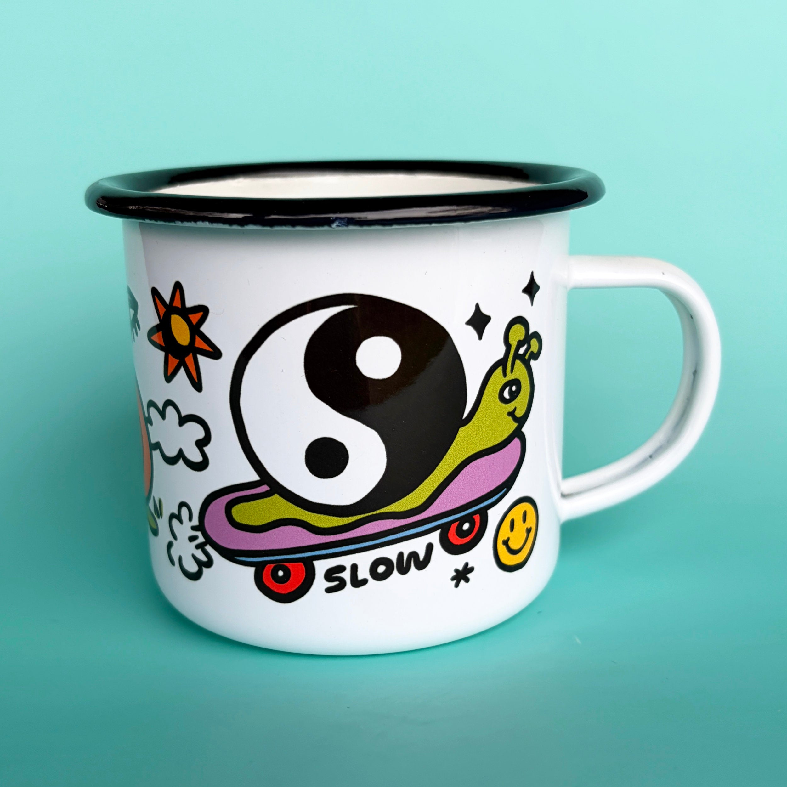 Taza de camping Caracoles