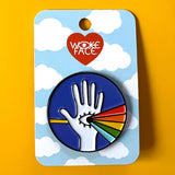 Pin esmaltado de trabajador de la luz