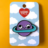 Pin esmaltado de planeta retrógrado