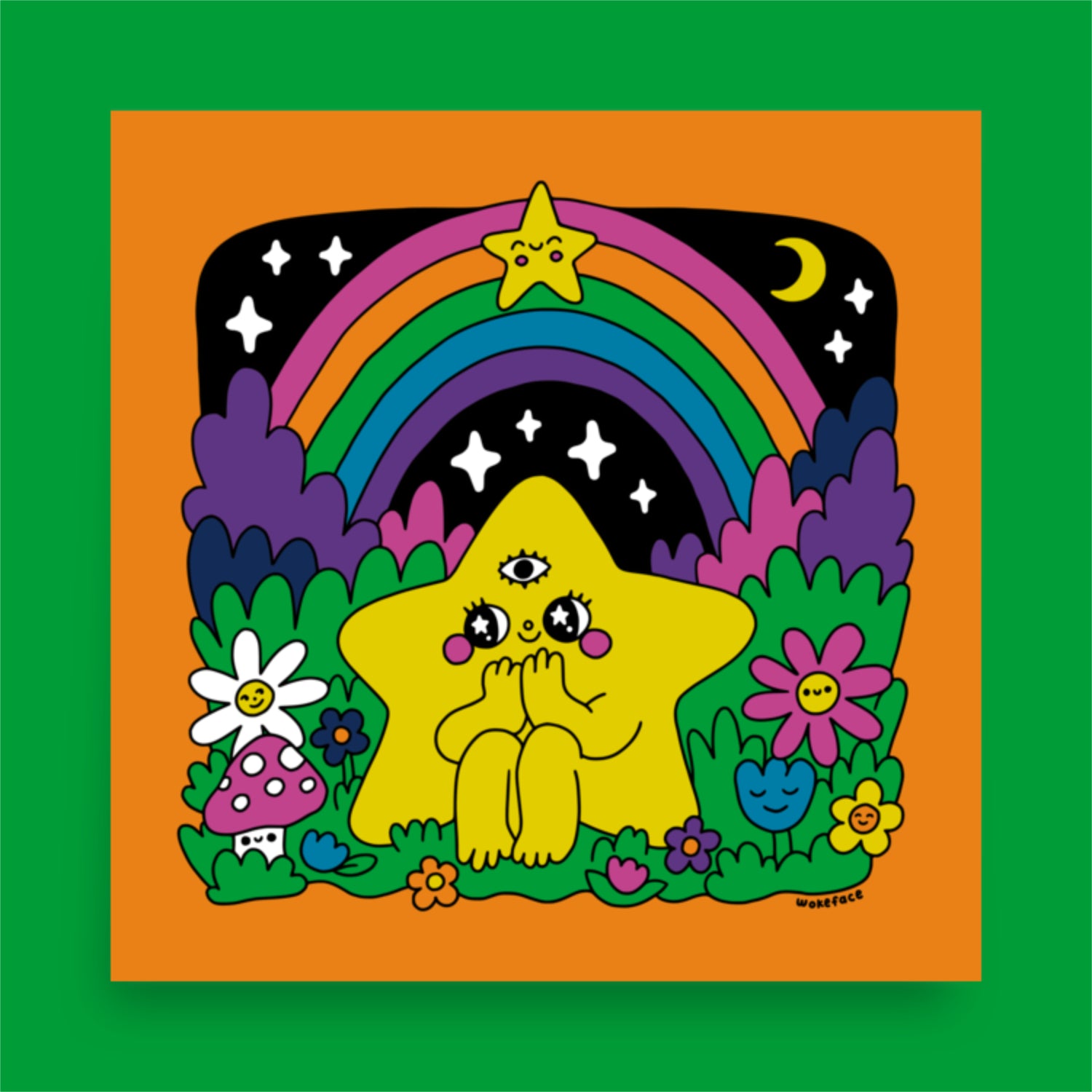 Estampado de Estrella de la Suerte