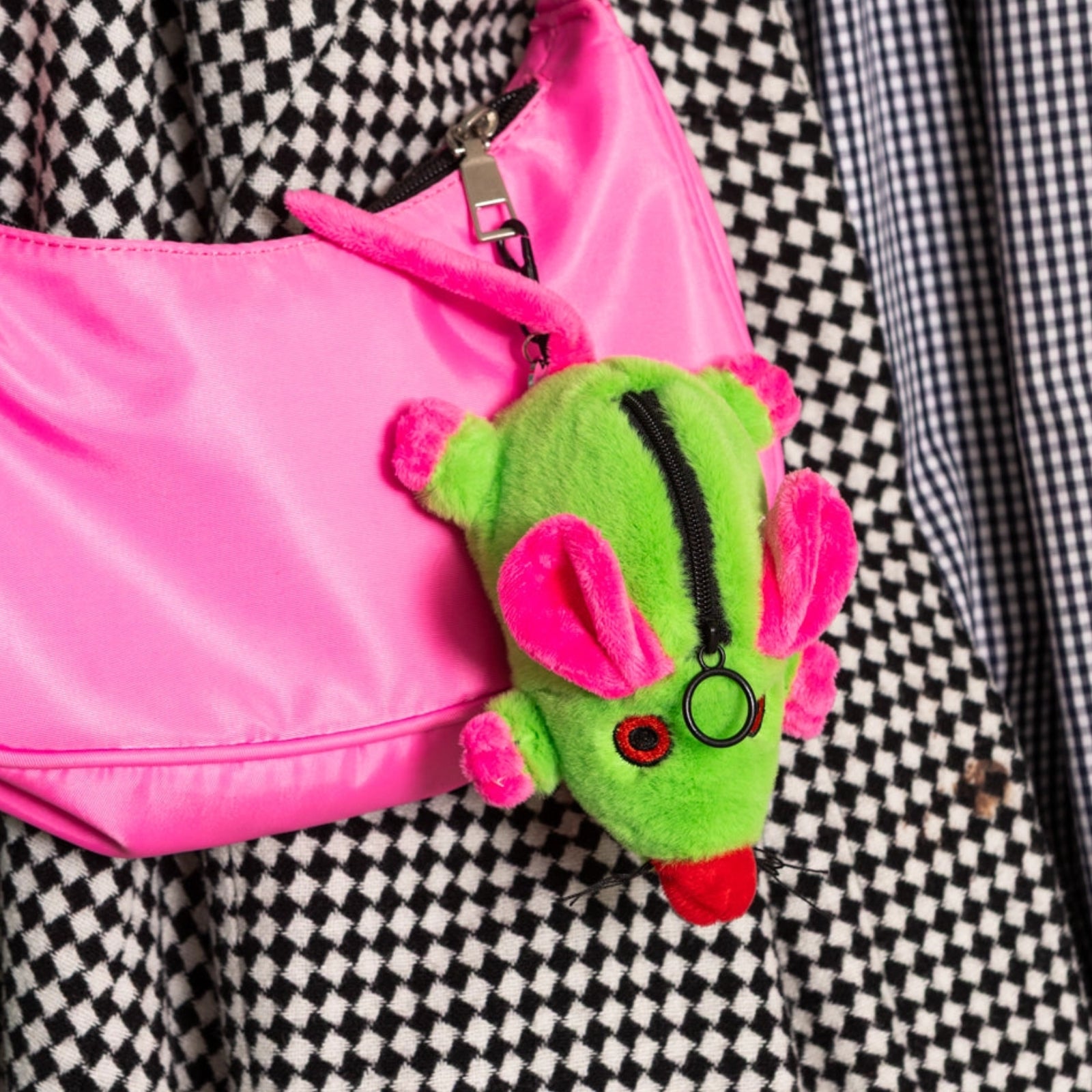 Rat Plush Keychain Pouch