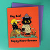 Happy Meow-lloween Greeting Card