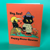 Happy Meow-lloween Greeting Card