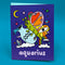 Tarjeta de felicitación del Zodiaco Acuario