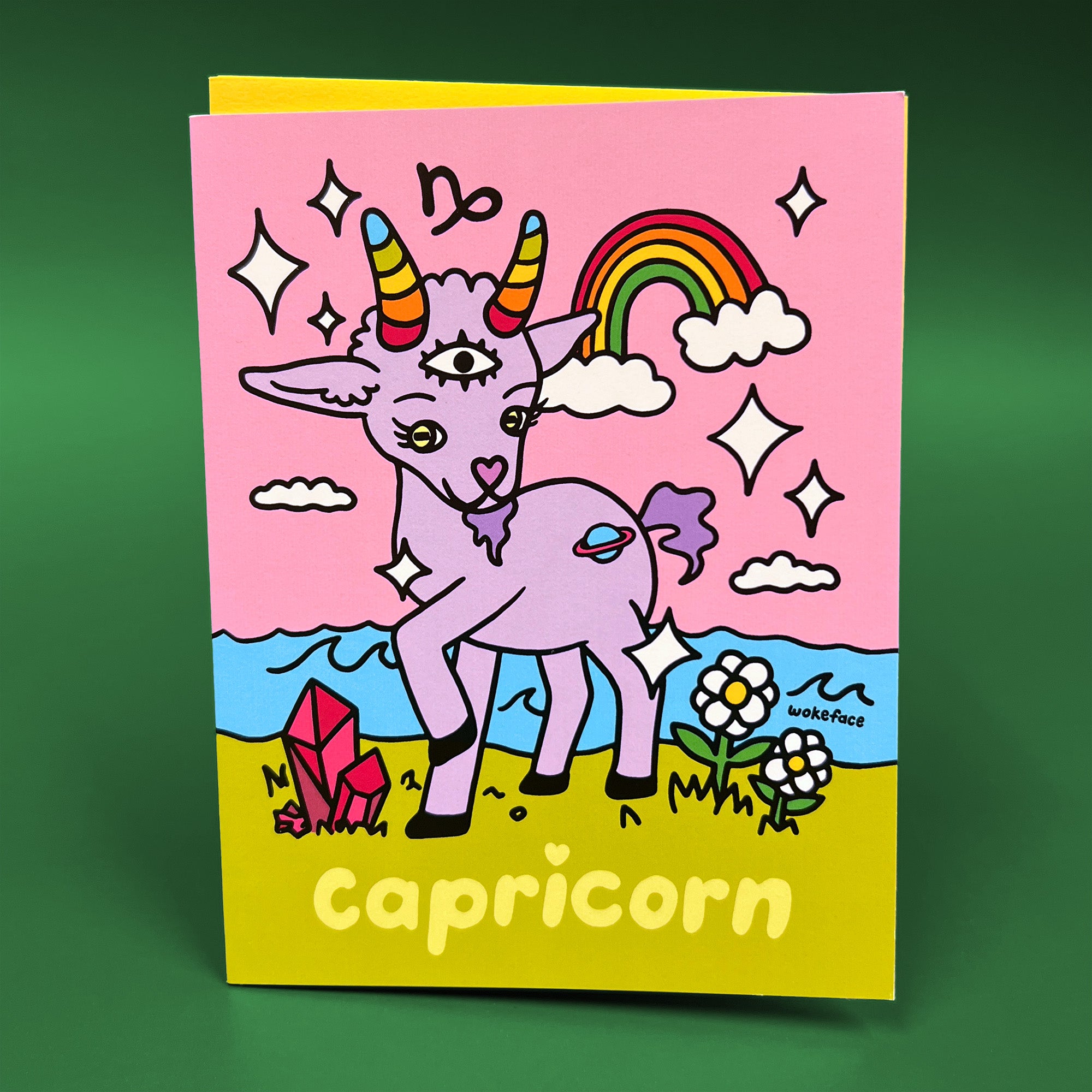 Tarjeta de felicitación del zodíaco Capricornio