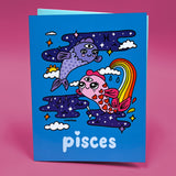 Pisces Zodiac Greeting Card