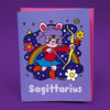 Tarjeta de felicitación del zodíaco Sagitario