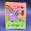 Tarjeta de felicitación del zodiaco de Virgo