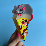 Pinza para el pelo Rata Pizzera