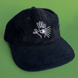 Gorra de pana negra Lightworker