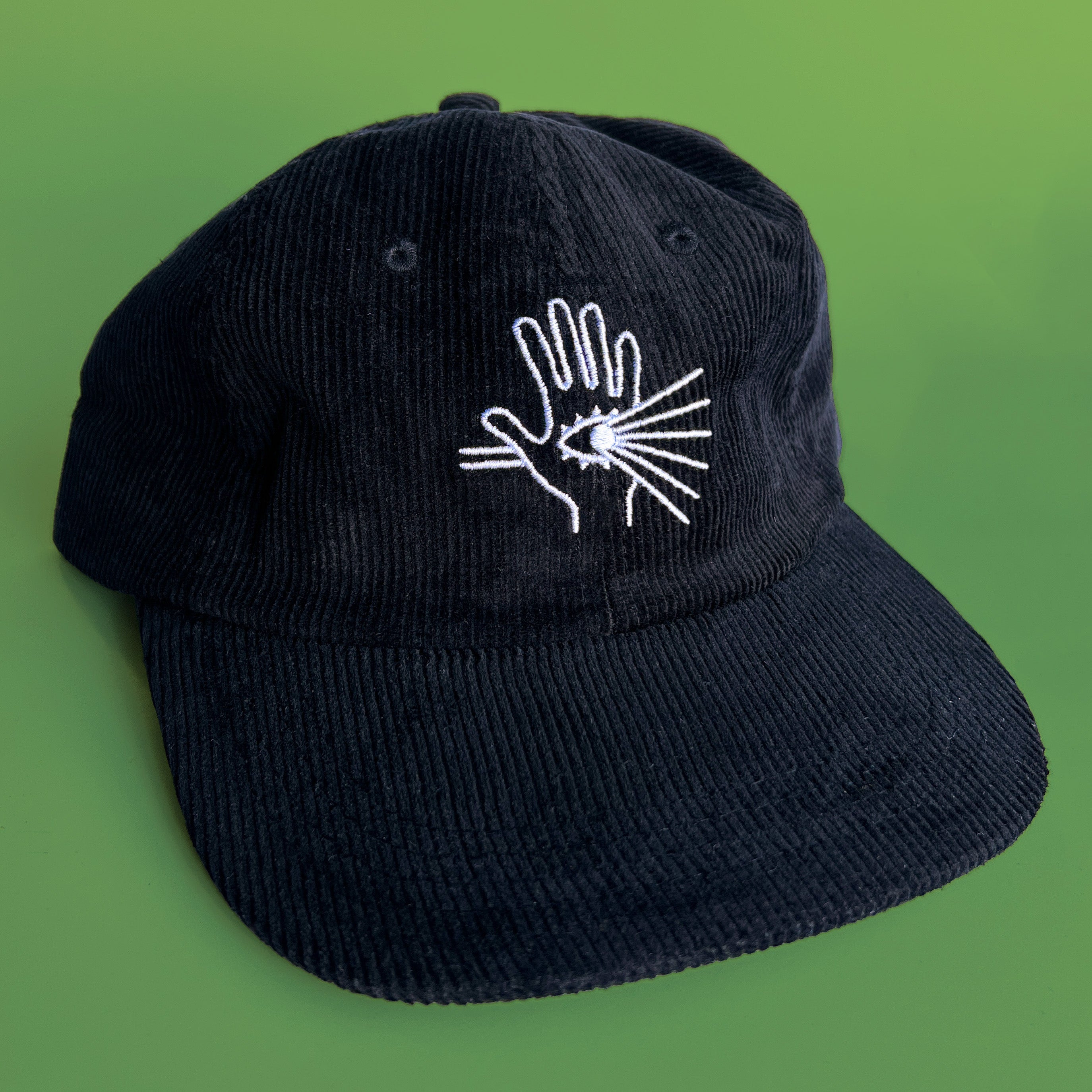 Gorra de pana negra Lightworker