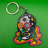 Rainbow Skull Keychain