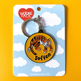 Llavero de peluche de tigre